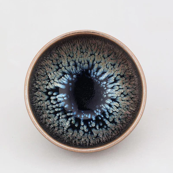 Copperfield Glow Oil Spotting Tenmoku Tea Cups