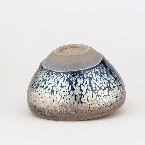 Copperfield Glow Oil Spotting Tenmoku Tea Cups