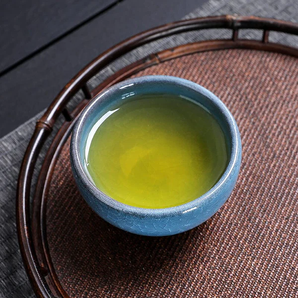 Oceanic Ice Crackle Tenmoku Tea Cups